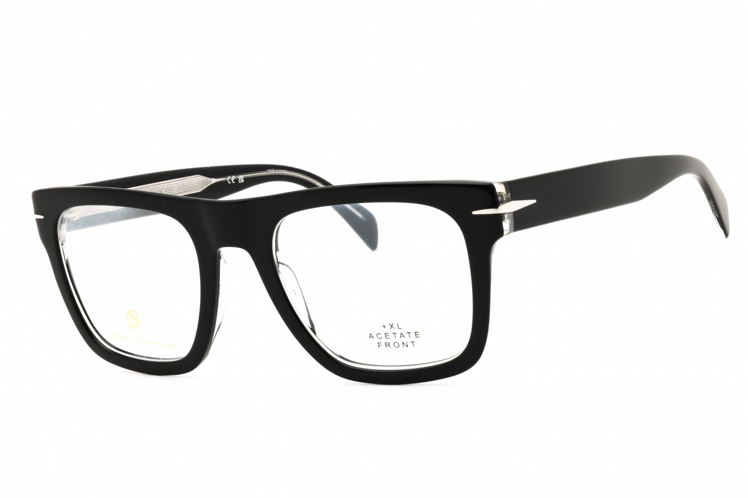 David Beckham DB 7020/FLAT Black On Clear/clear demo lens 07C5 00 51X20X145