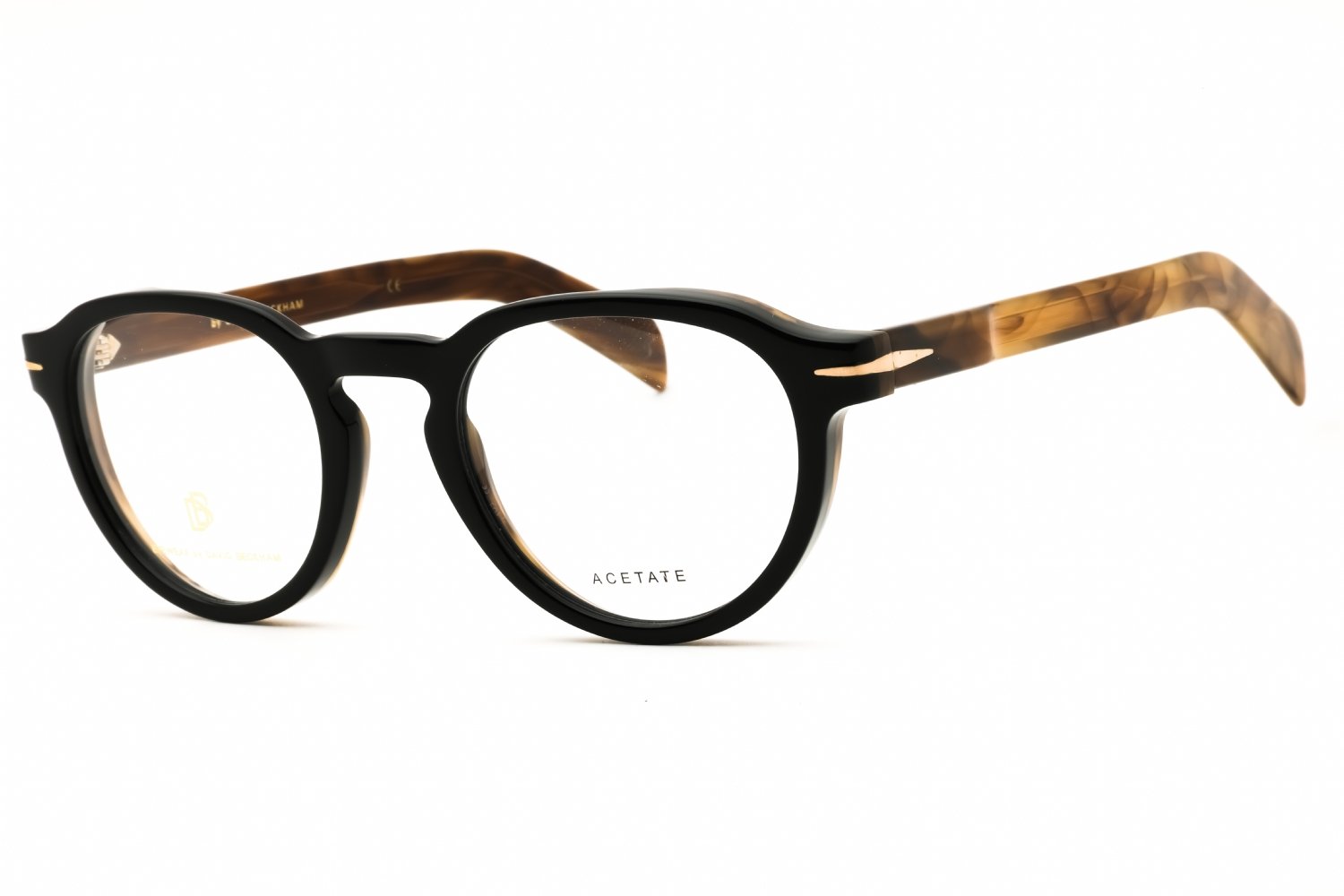 David Beckham DB 7021 BLACK BEIGE/Clear demo lens 00WM 00 48X22X145