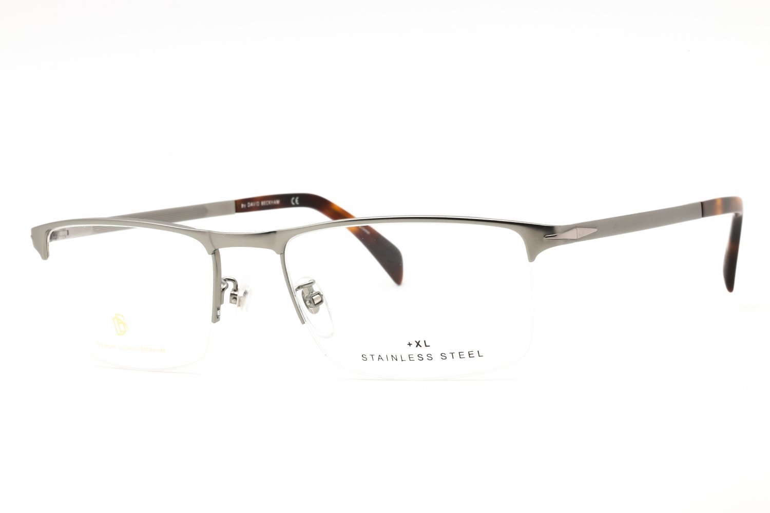 David Beckham DB 7034 MT RUTHENIUM/Clear demo lens 0R81 00 56-19-150 MM