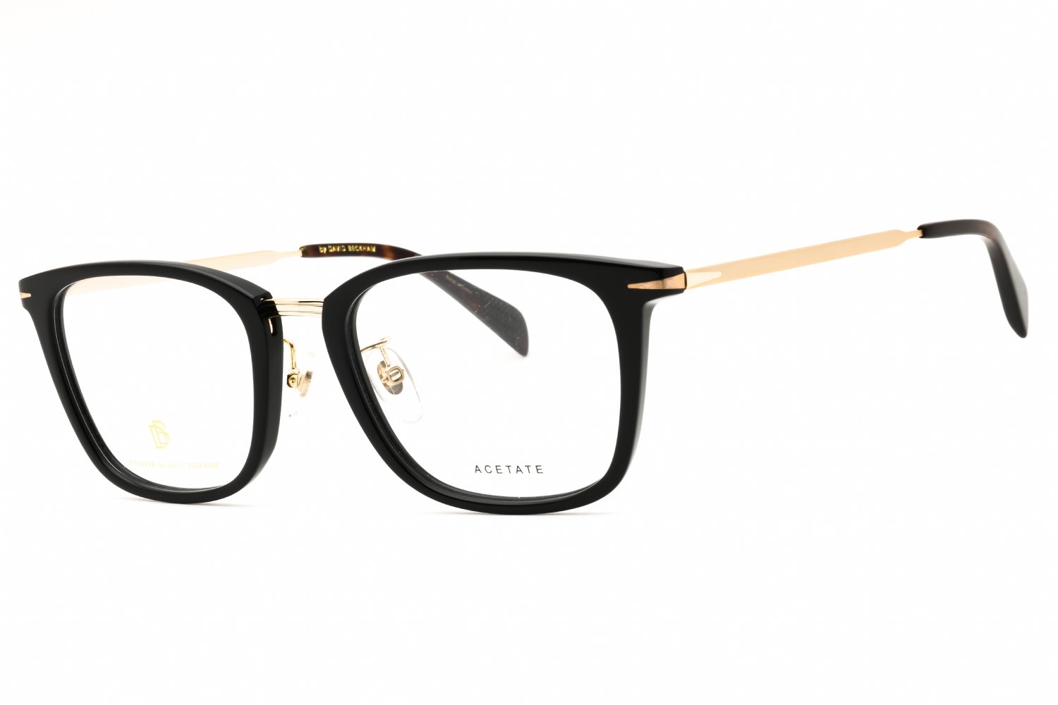 David Beckham DB 7060/F BLACK GOLD/Clear demo lens 02M2 00 53-20-145 MM