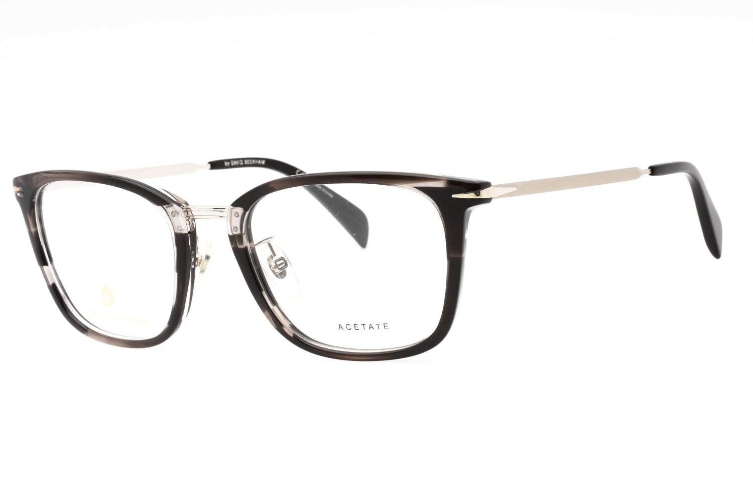 David Beckham DB 7060/F GREY HORN/Clear demo lens 02W8 00 53-20-145 MM