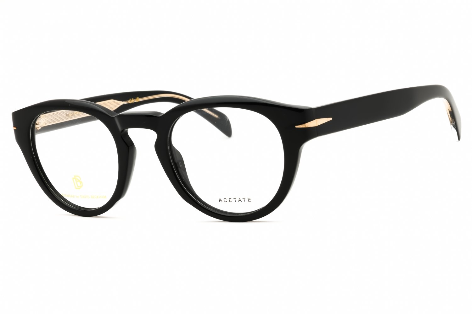 David Beckham DB 7114 BLACK/clear demo lens 0807 00 48-22-145 MM