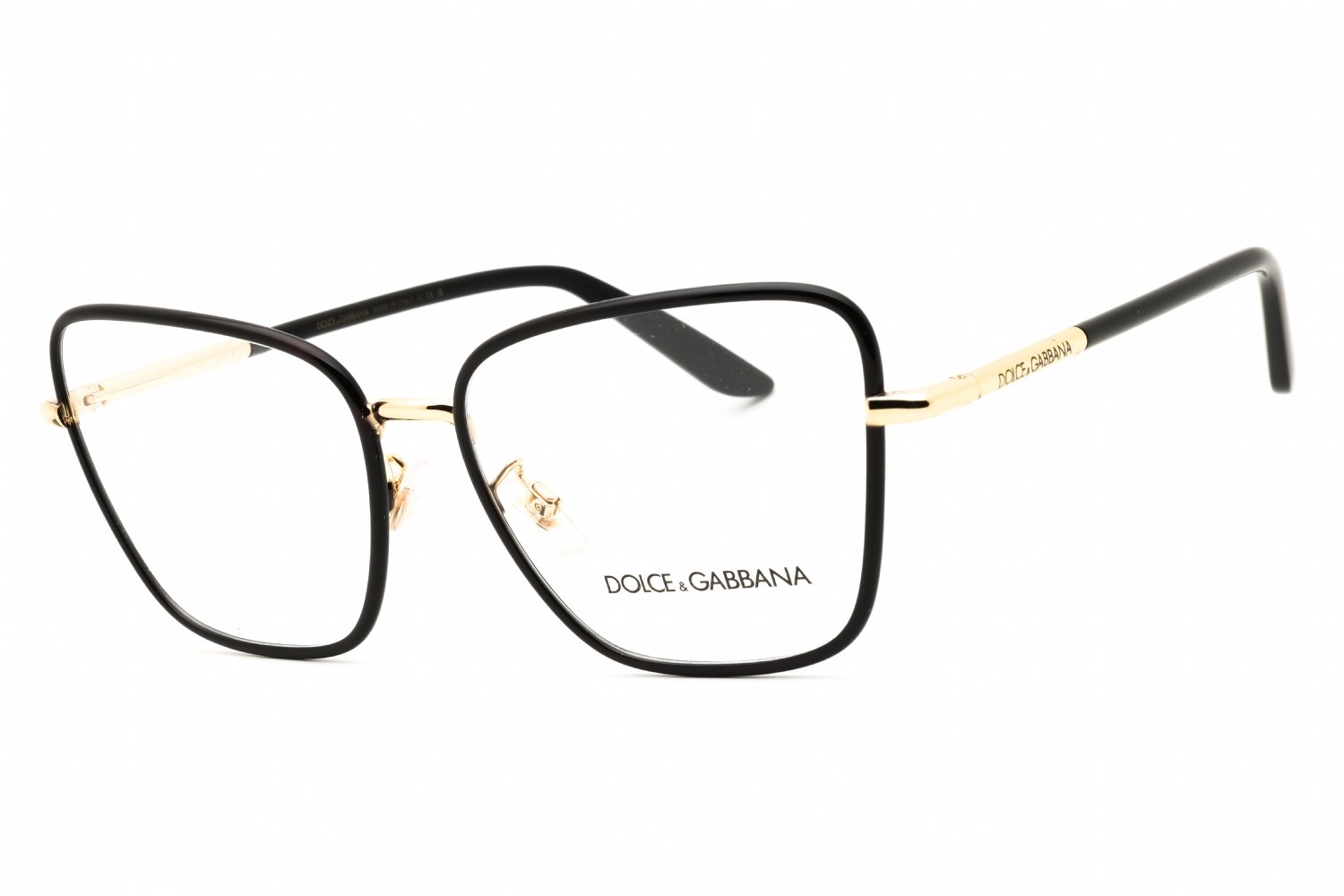 Dolce & Gabbana 0DG1359 GOLD/BLACK/clear demo lens 1334 57X17X145