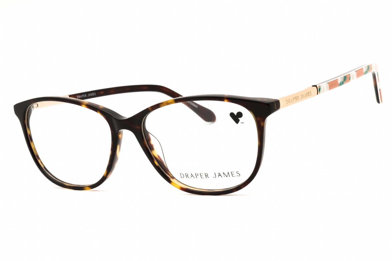 Draper James DJ5027 TORTOISE/Clear demo lens 215 56X16X140