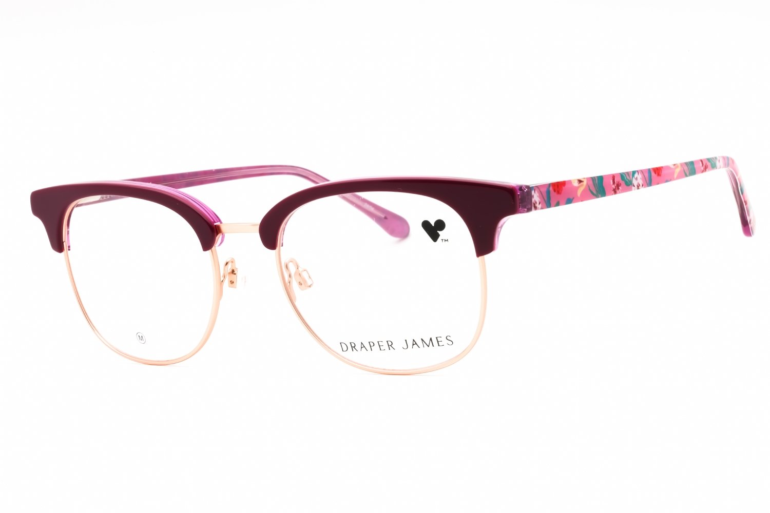 Draper James DJ5055 MERLOT/clear demo lens 604 51-19-140 MM