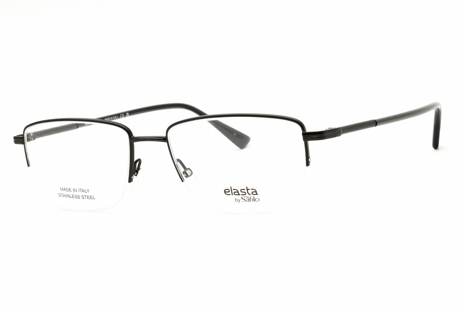 Elasta E 7249 BLK RUTHENIUM/Clear demo lens 0284 00 56-38-150 MM