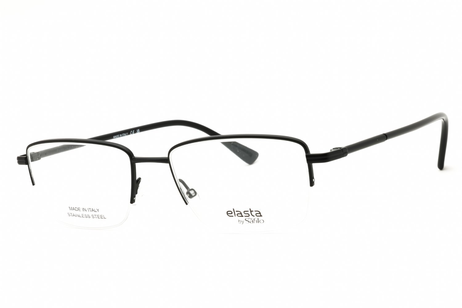 Elasta E 7249 MTT BLACK/Clear demo lens 0003 00 54X18X145