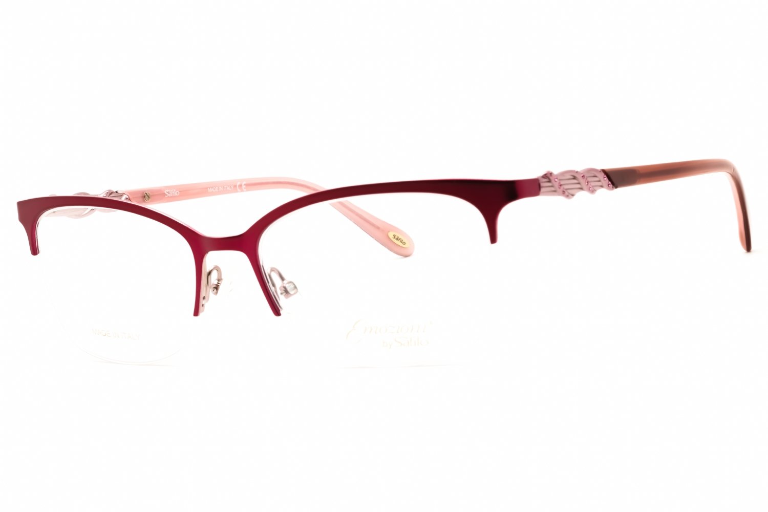 Emozioni EM 4412 MATTE PLUM PINK/Clear demo lens 02S4 00 52-17-135 MM
