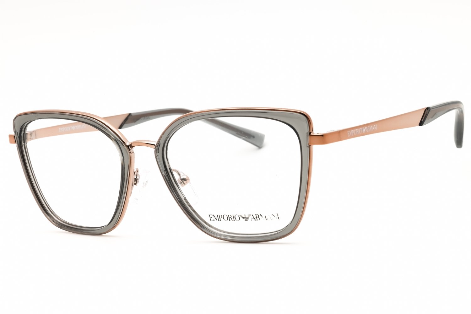 Emporio Armani 0EA1152 Shiny Rose Gold/Transparent Grey/clear demo lens 3361 50-17-140 MM