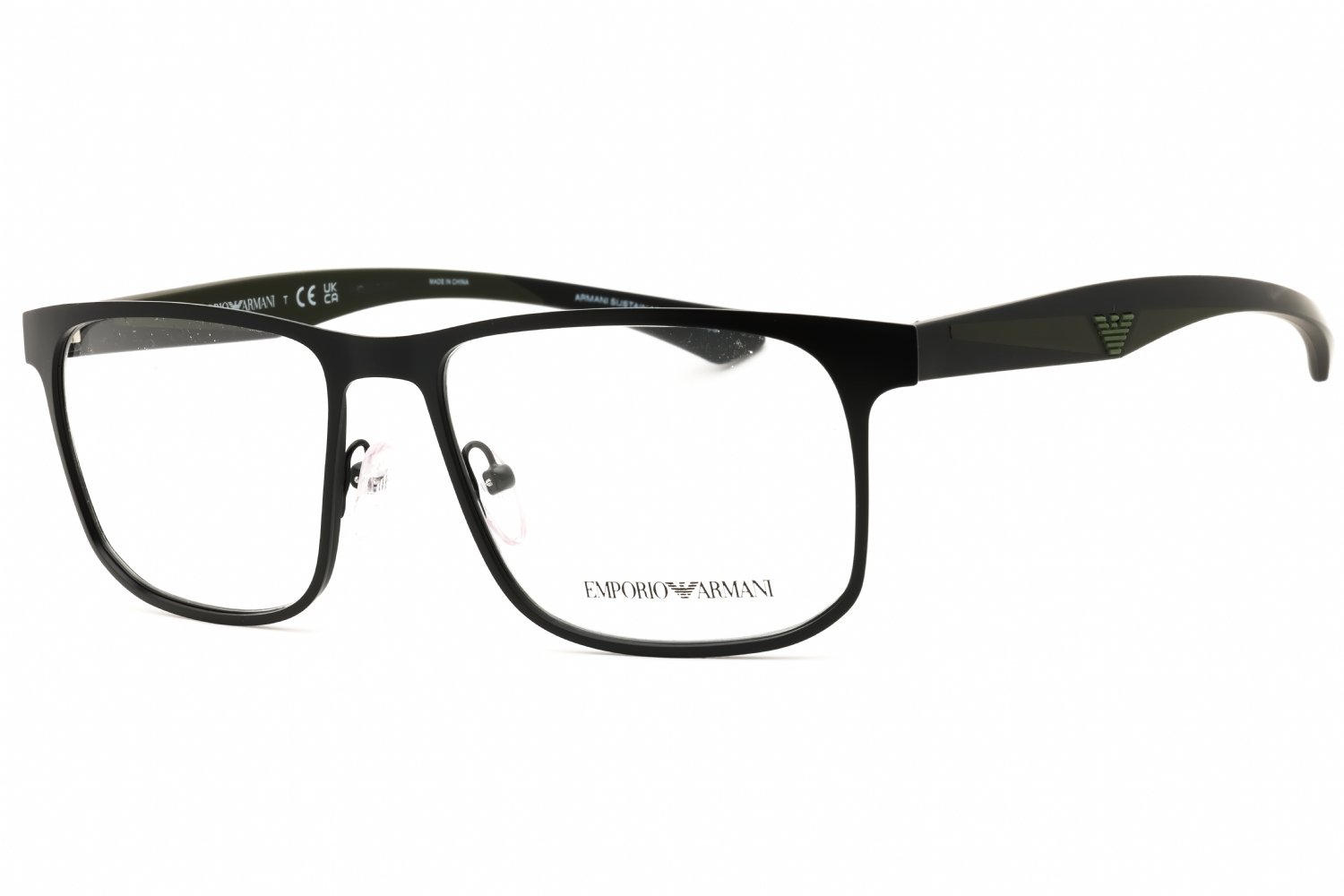 Emporio Armani 0EA1163 MATTE BLACK/clear demo lens 3001 55X17X145