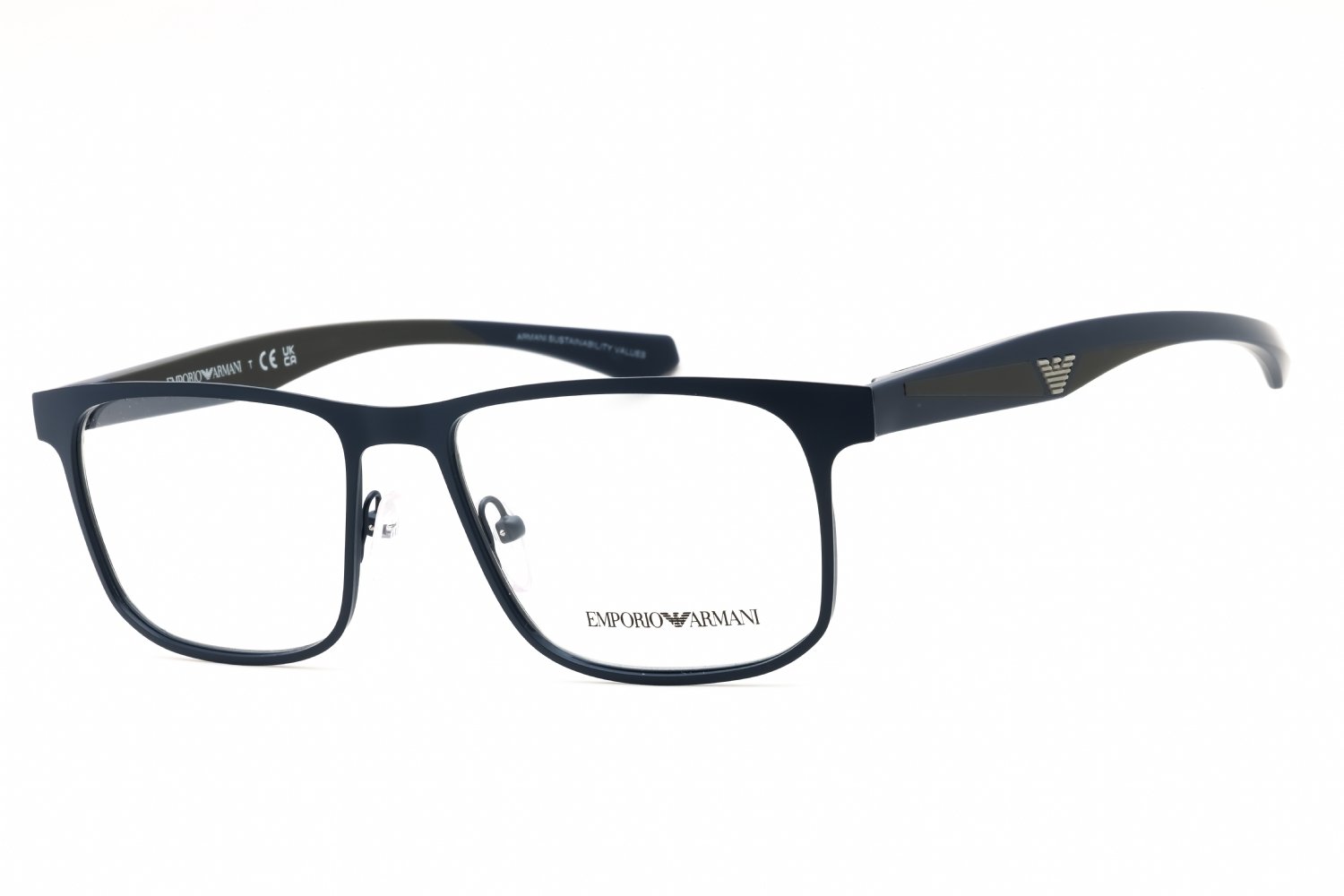 Emporio Armani 0EA1163 Matte Blue/grey/Clear demo lens 3389 53-17-145 MM