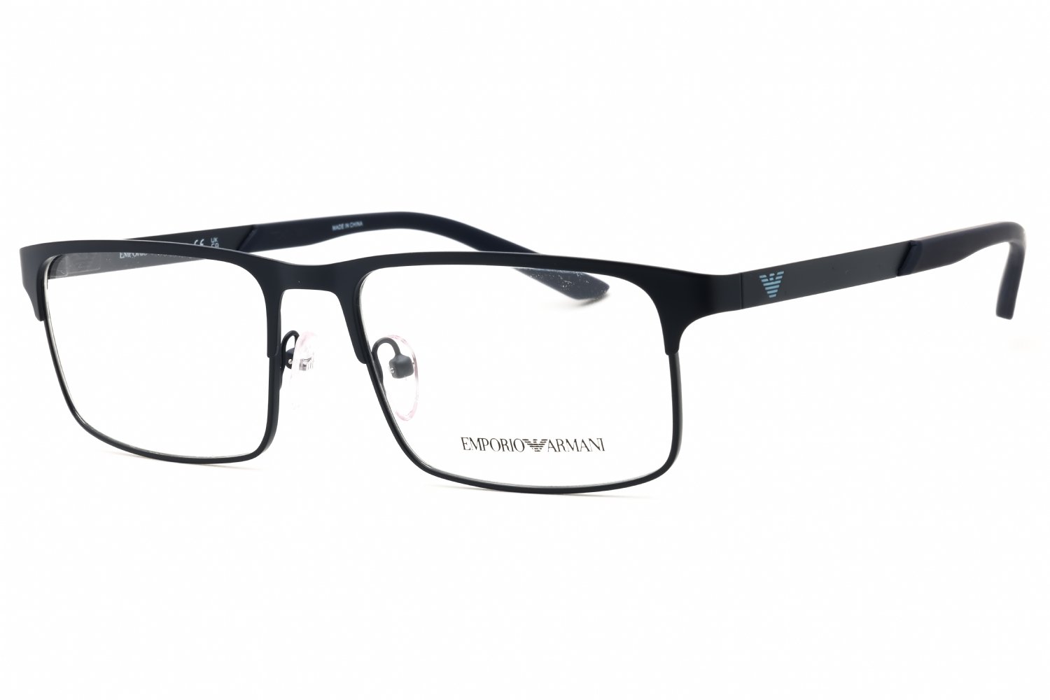 Emporio Armani 0EA1170 MATTE BLUE/Clear demo lens 3396 55X17X145