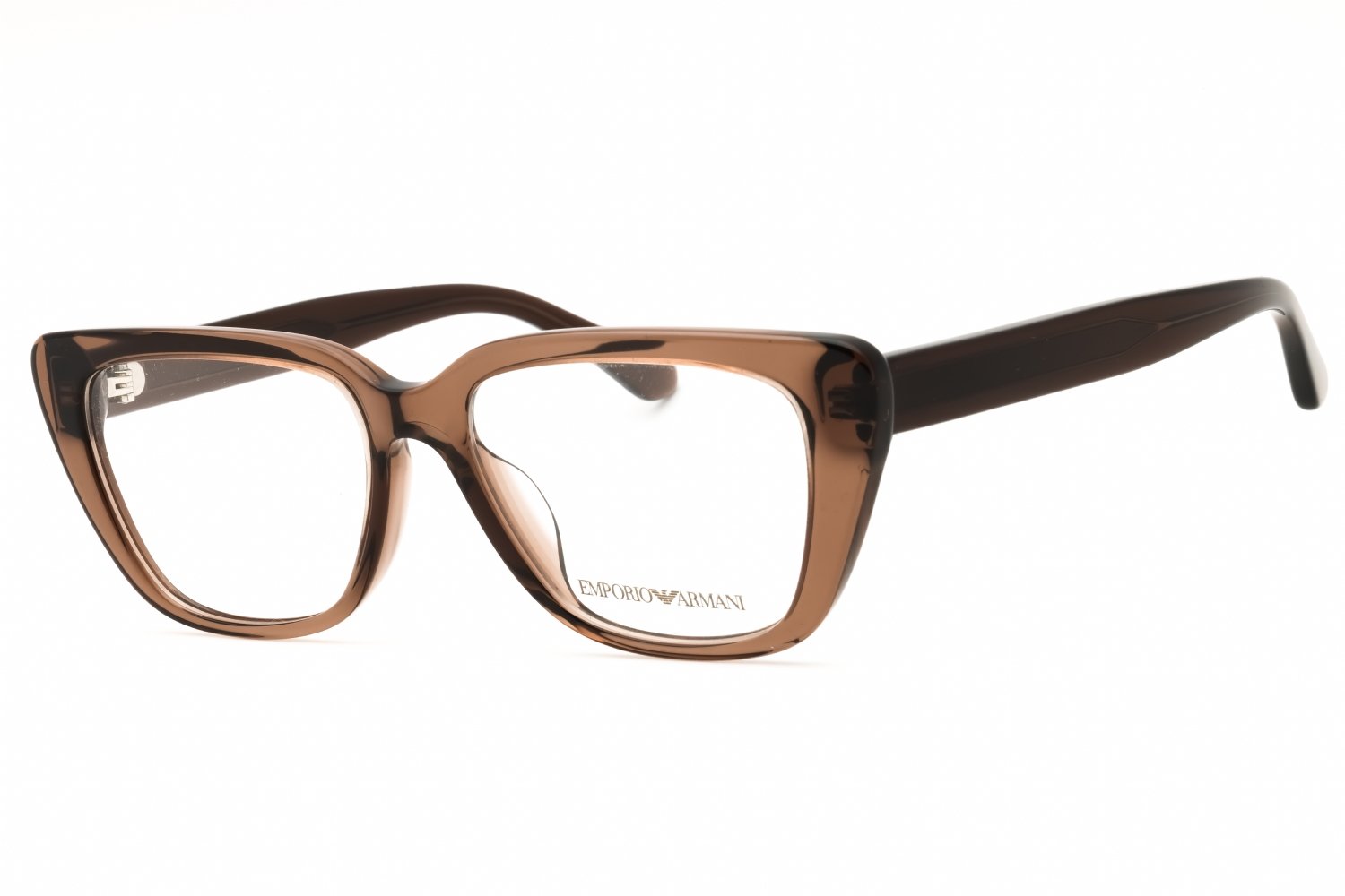 Emporio Armani 0EA3256U Shiny Transparent Brown/clear demo lens 6251 52-16-140 MM