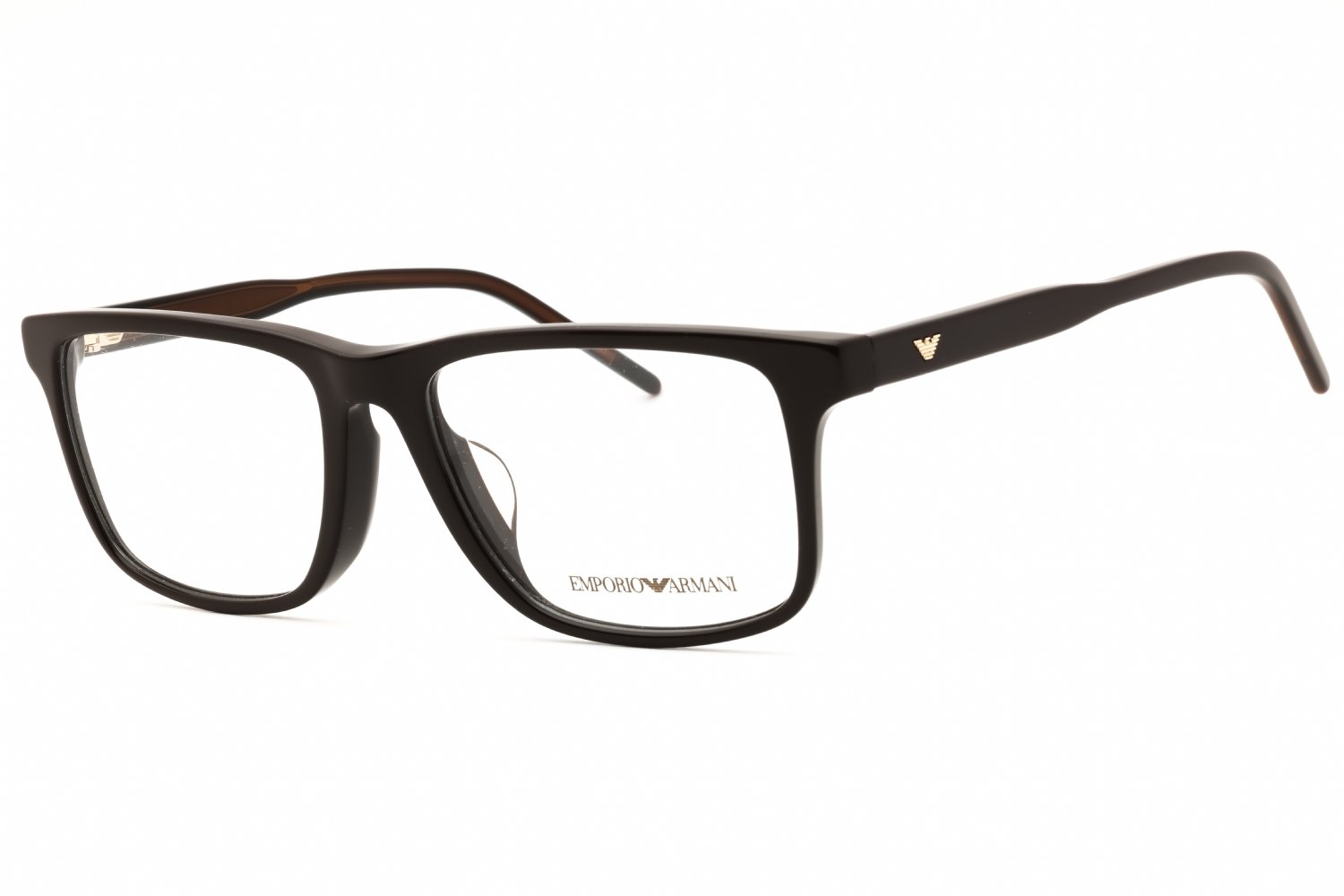 Emporio Armani 0EA3257F Shiny Brown/clear demo lens 6255 55-17-145 MM