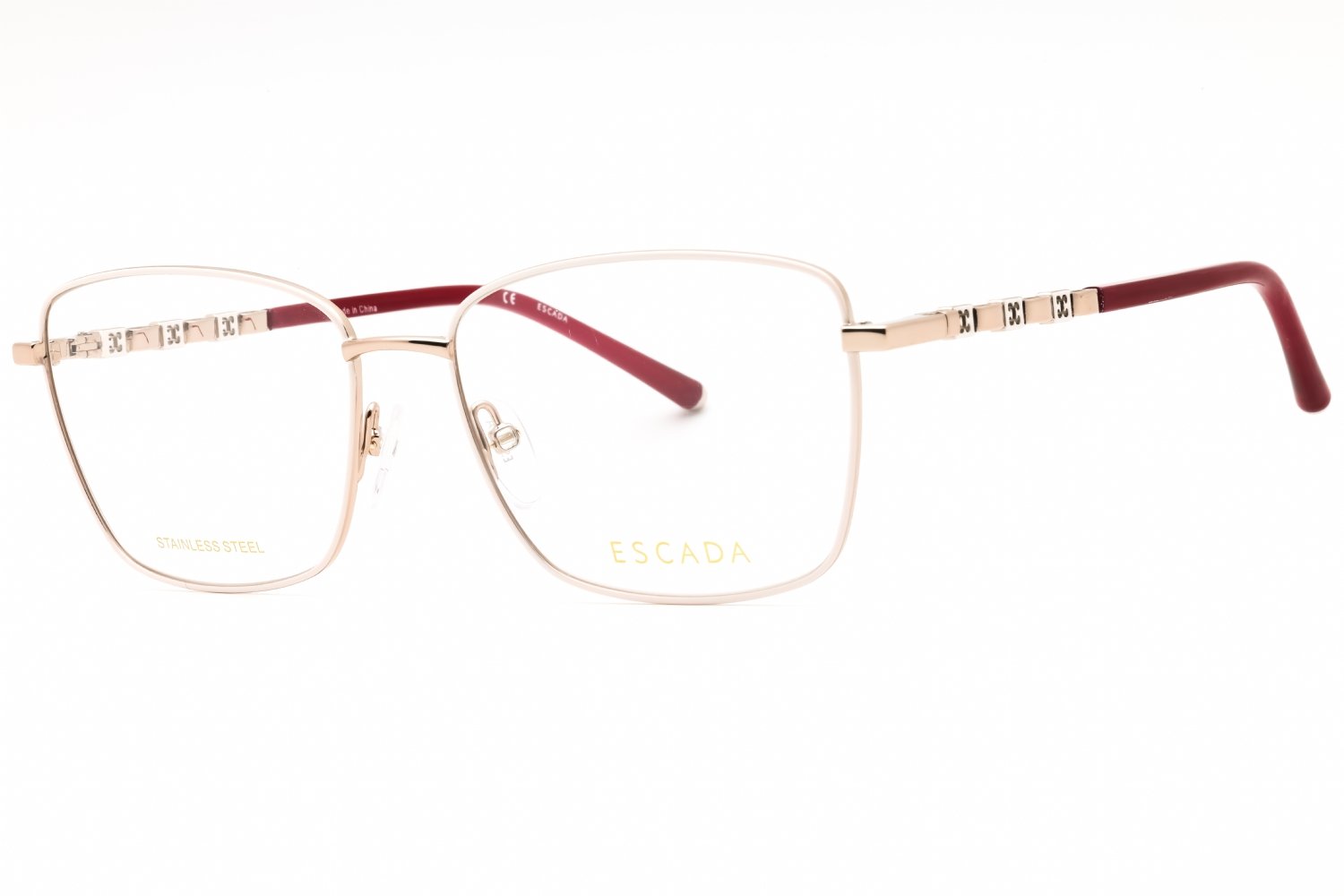 Escada VESD53 SHINY RED GOLD/Clear demo lens 0E59 55-16-135 MM
