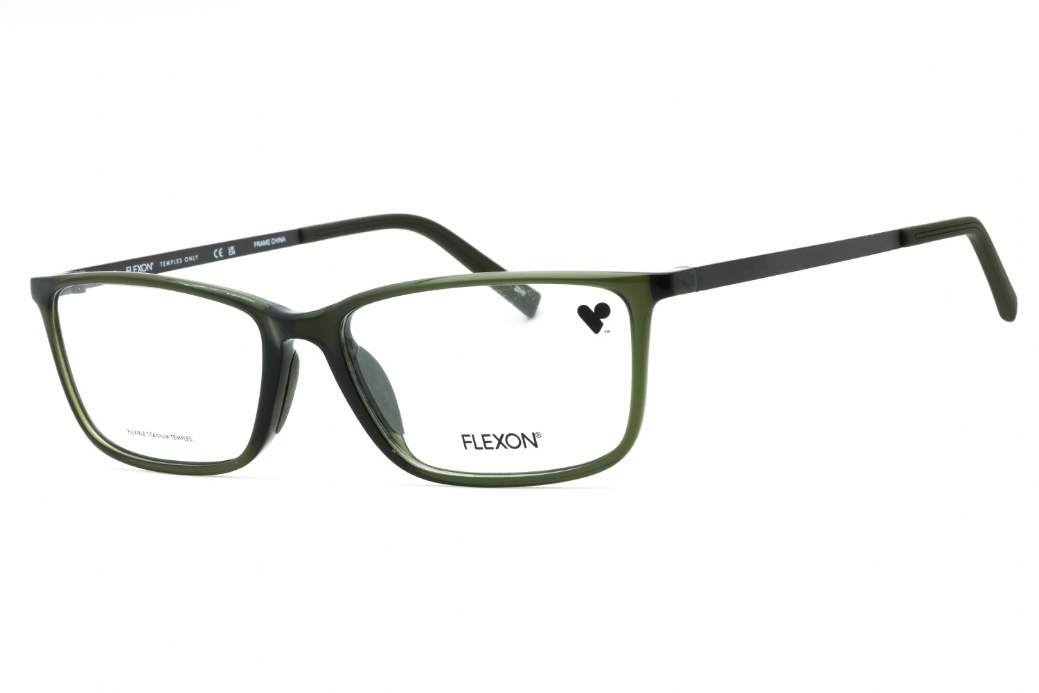 Flexon FLEXON EP8014 SHINY OLIVE/Clear demo lens 310 56-16-145 MM