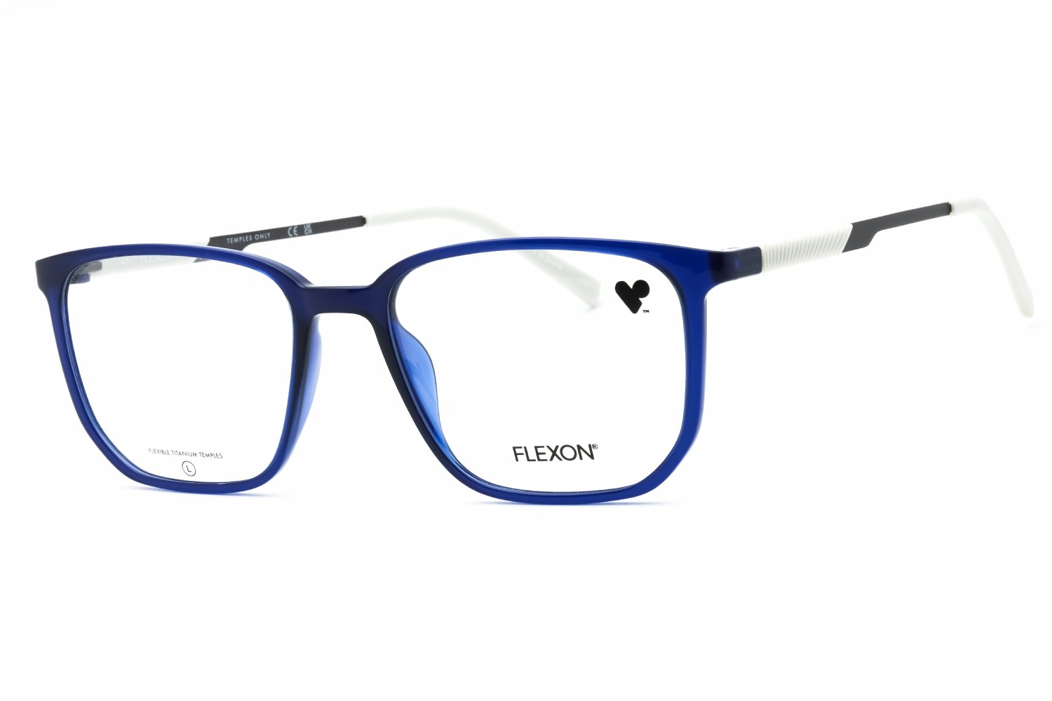 Flexon FLEXON EP8022 SHINY CRYSTAL NAVY/Clear demo lens 420 53-18-145 MM