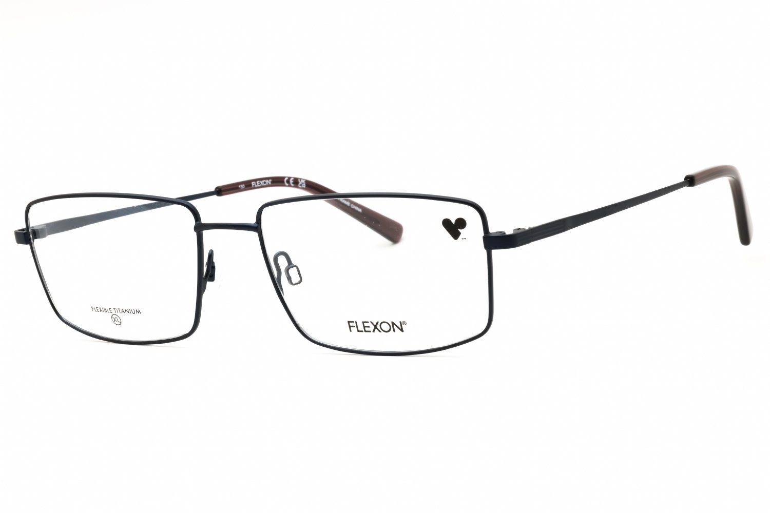 Flexon FLEXON H6069 MATTE NAVY/Clear demo lens 410 57-17-150 MM