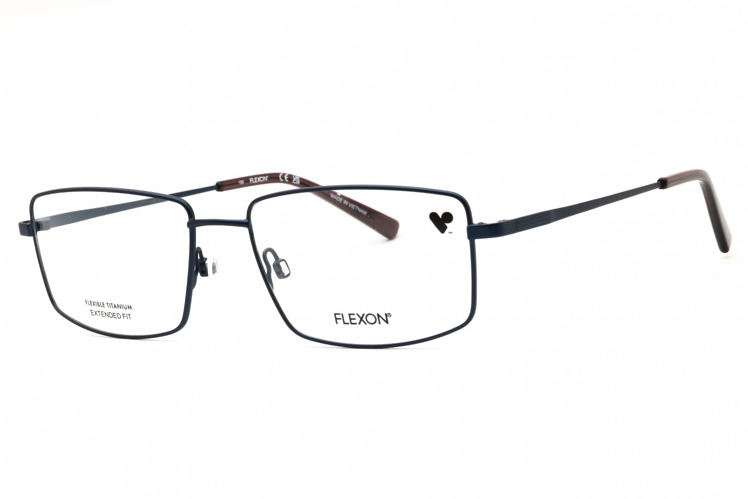 Flexon FLEXON H6069N MATTE NAVY/Clear demo lens 410 57-17-150 MM