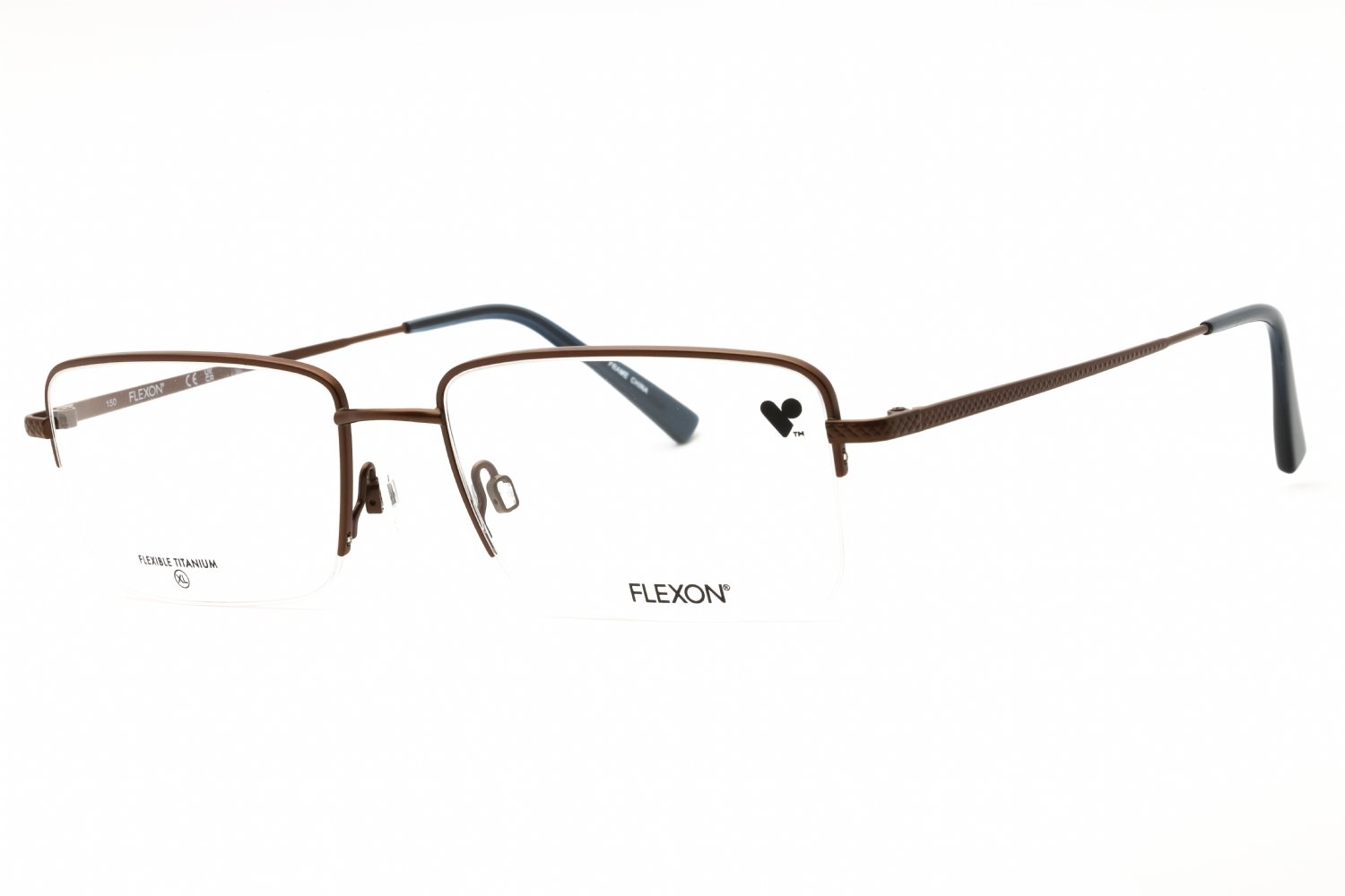 Flexon FLEXON H6073 SATIN COFFEE/Clear demo lens 210 59-18-150 MM