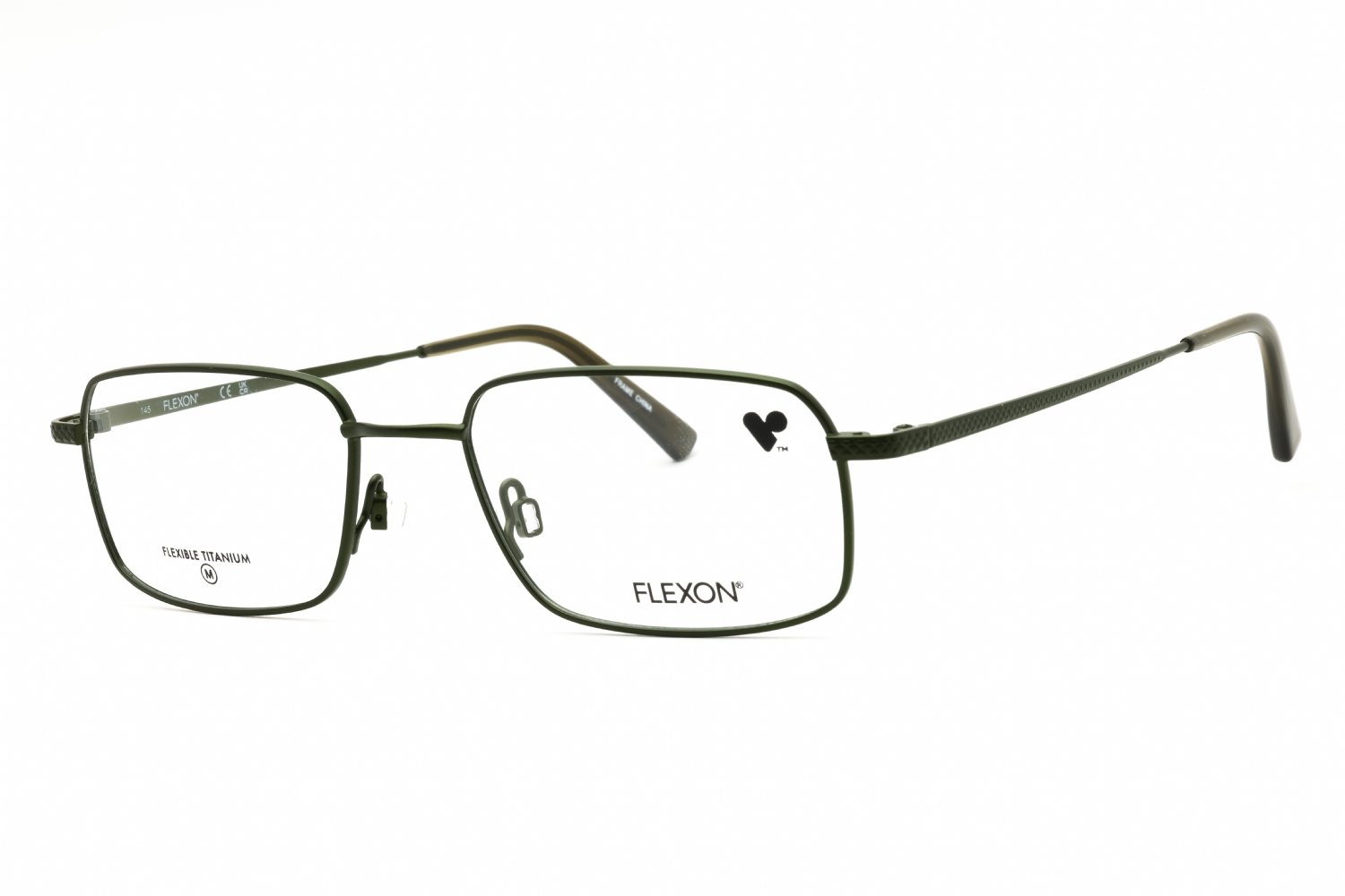Flexon FLEXON H6074 SATIN OLIVE/clear demo lens 310 52-18-145 MM