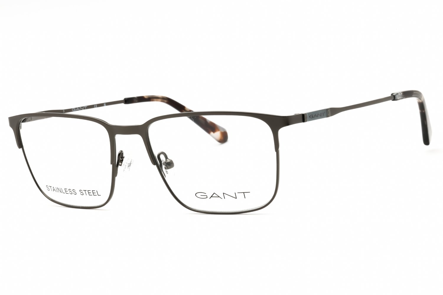 GANT GA3241 matte dark nickeltin/clear demo lens 007 53-17-140 MM