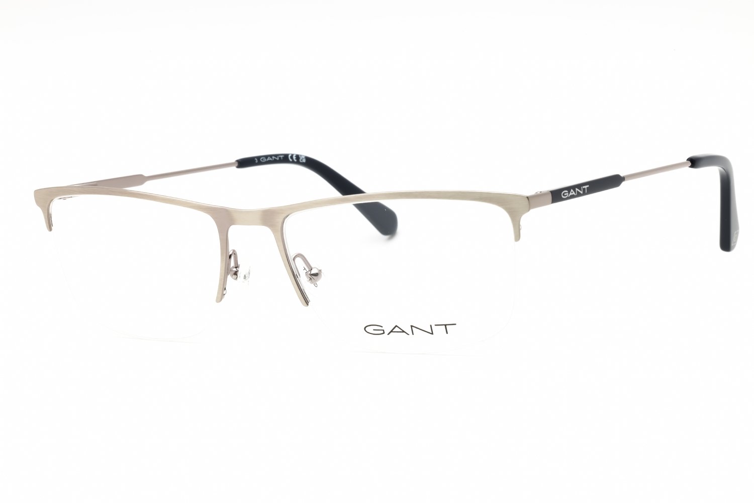 GANT GA3288 shiny dark ruthenium/clear demo lens 012 57-18-145 MM
