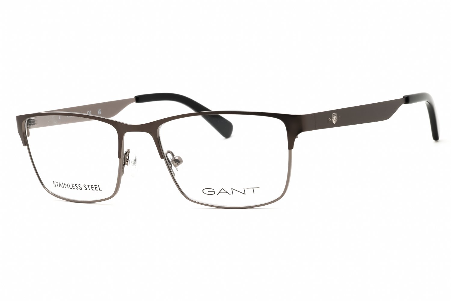 GANT GA3295 matte gunmetal/clear demo lens 009 52-17-145 MM