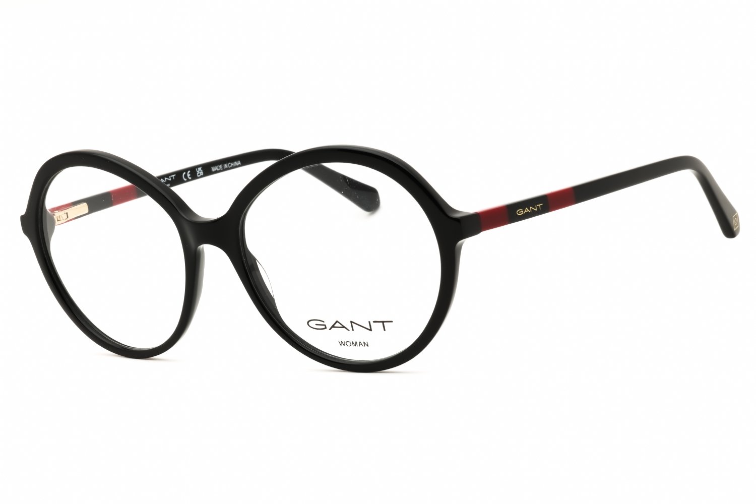 GANT GA4148 shiny black / Clear demo lens 001 54X17X140