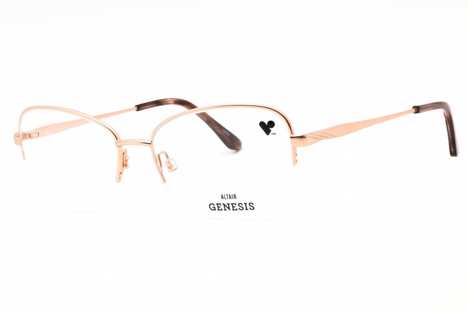 Genesis G5064 ROSE GOLD/clear demo lens 770 55-17-135 MM