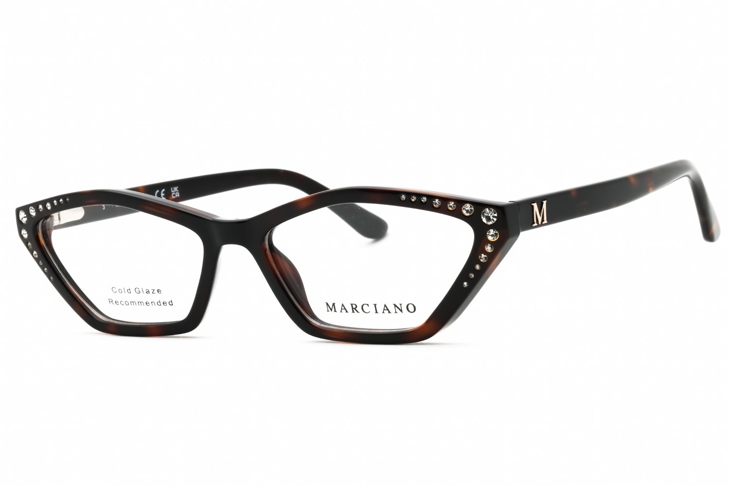 Guess by Marciano GM50002 dark havana/clear demo lens 052 54-16-145 MM