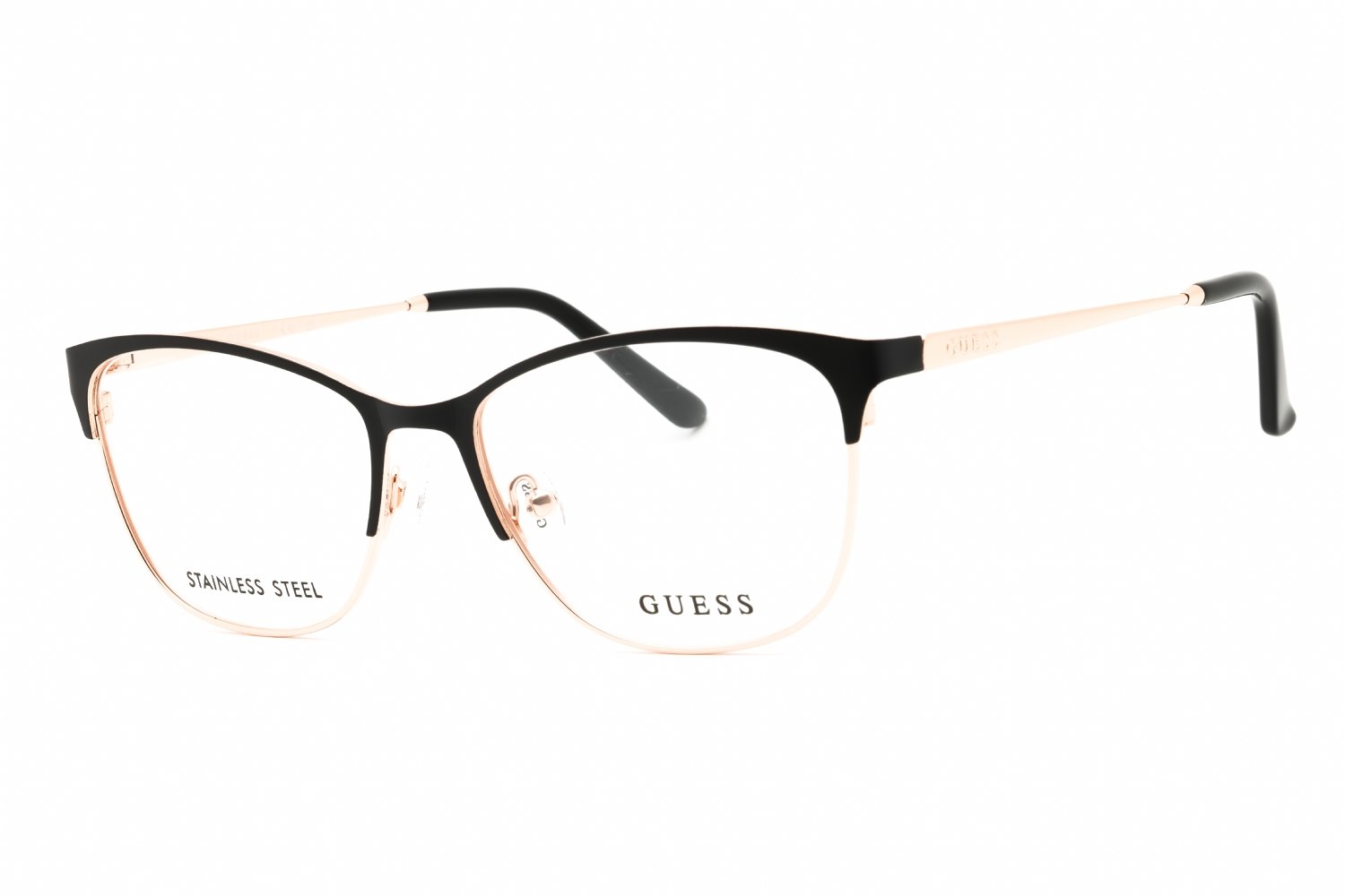 Guess GU2766 matte black/Clear demo lens 002 53-16-135 MM