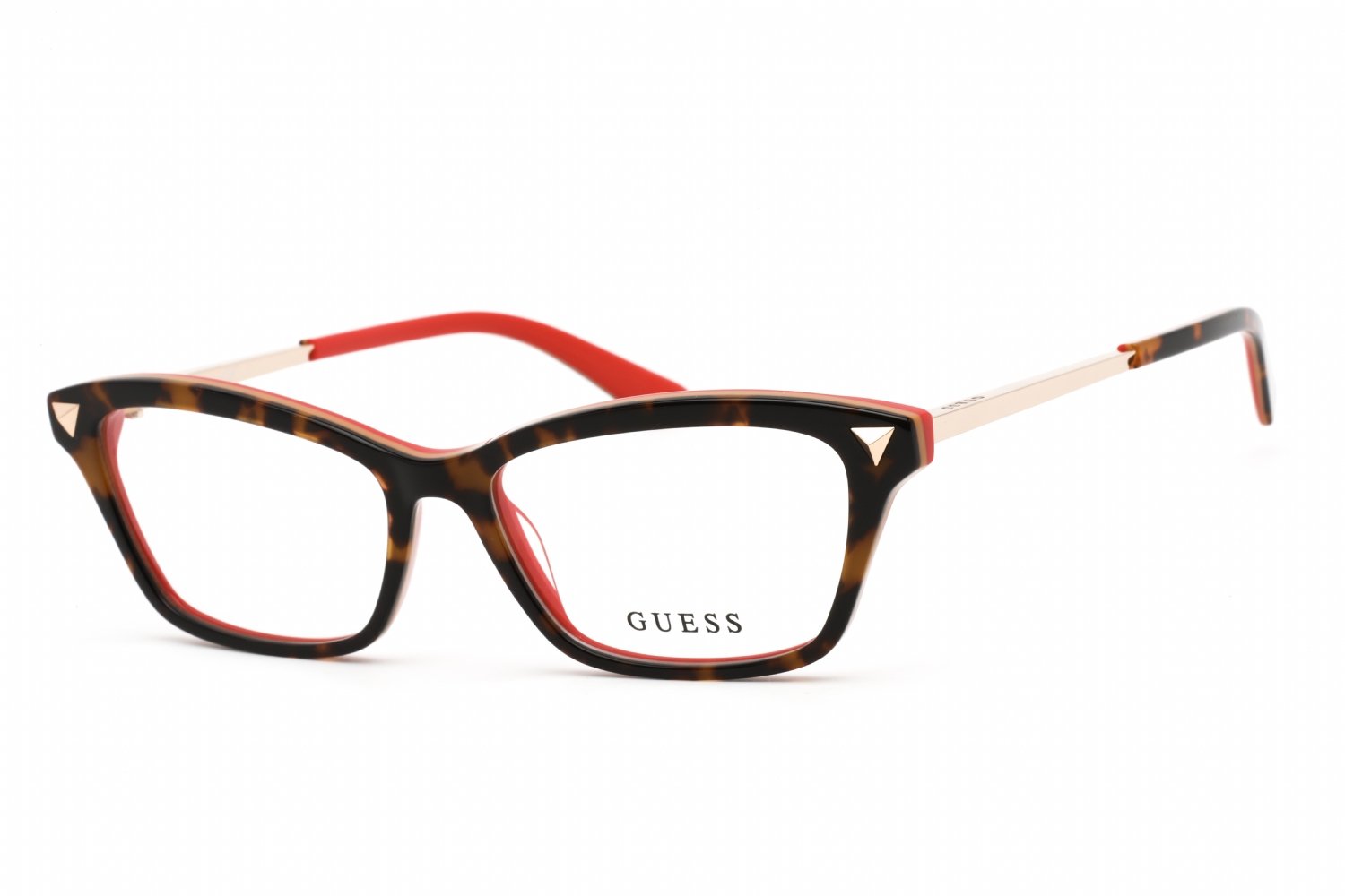 Guess GU2797 dark havana/Clear demo lens 052 52-15-140 MM