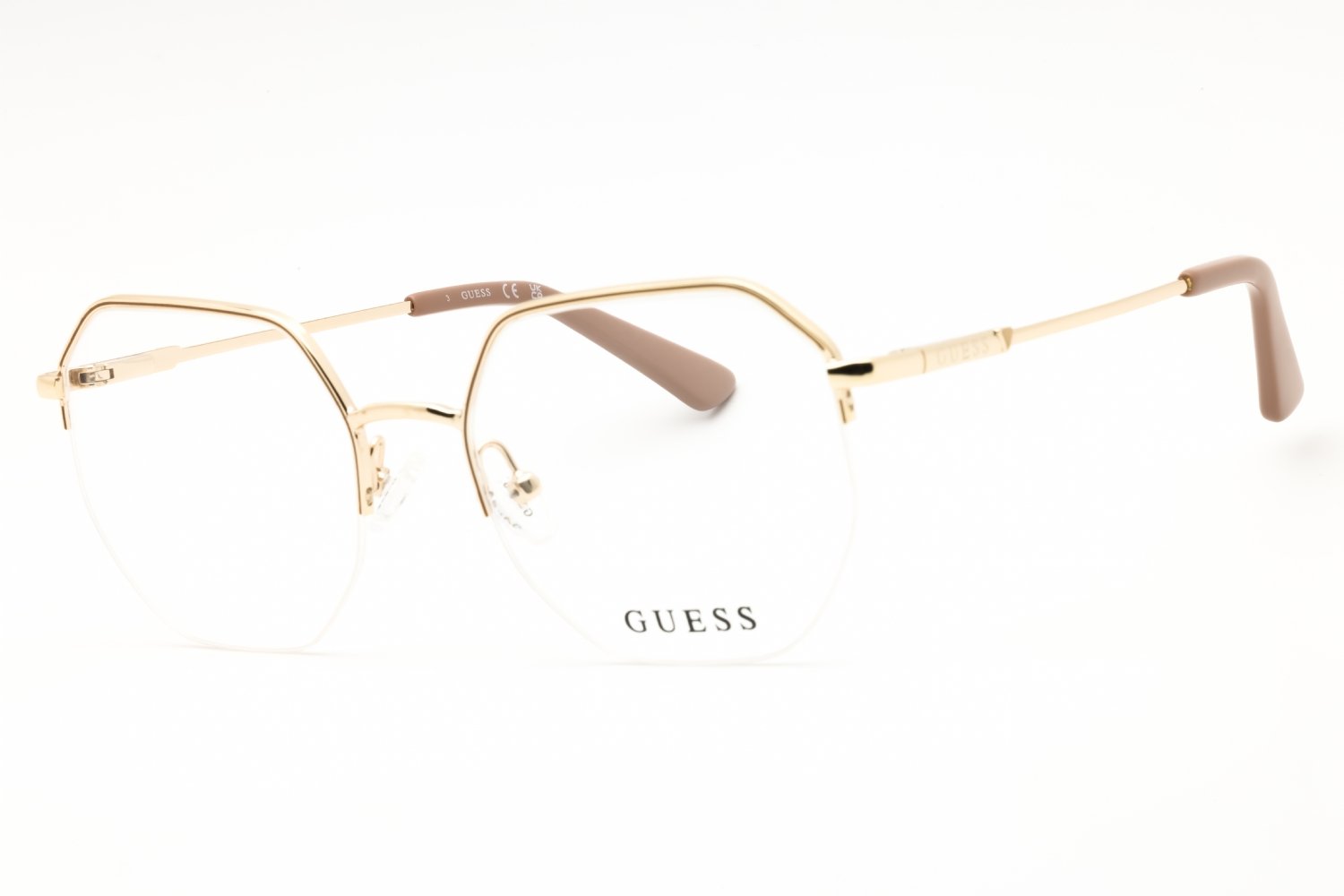 Guess GU2935 pink gold/clear demo lens 033 49X18X140