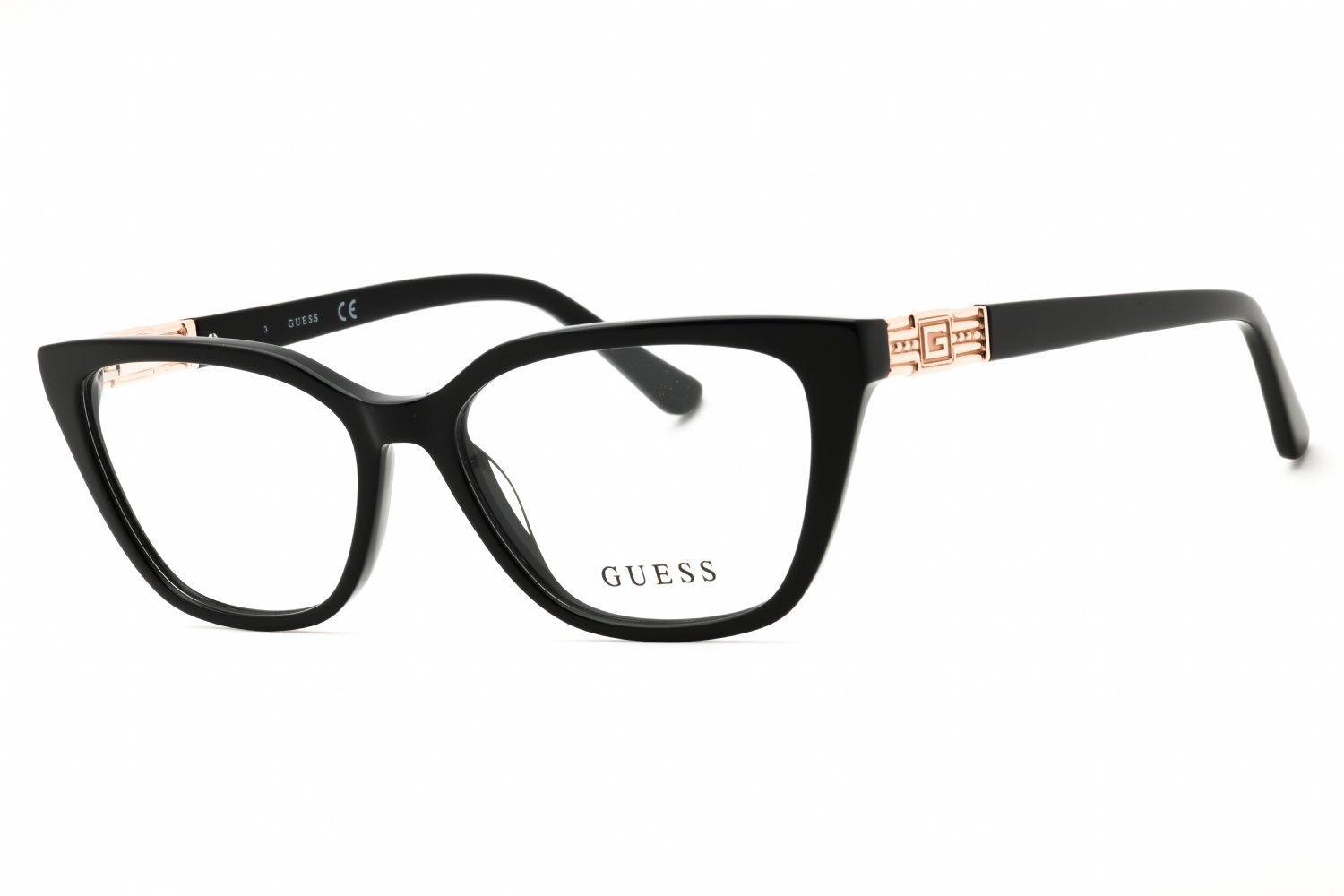 Guess GU2941 shiny black/clear demo lens 001 51-15-140 MM