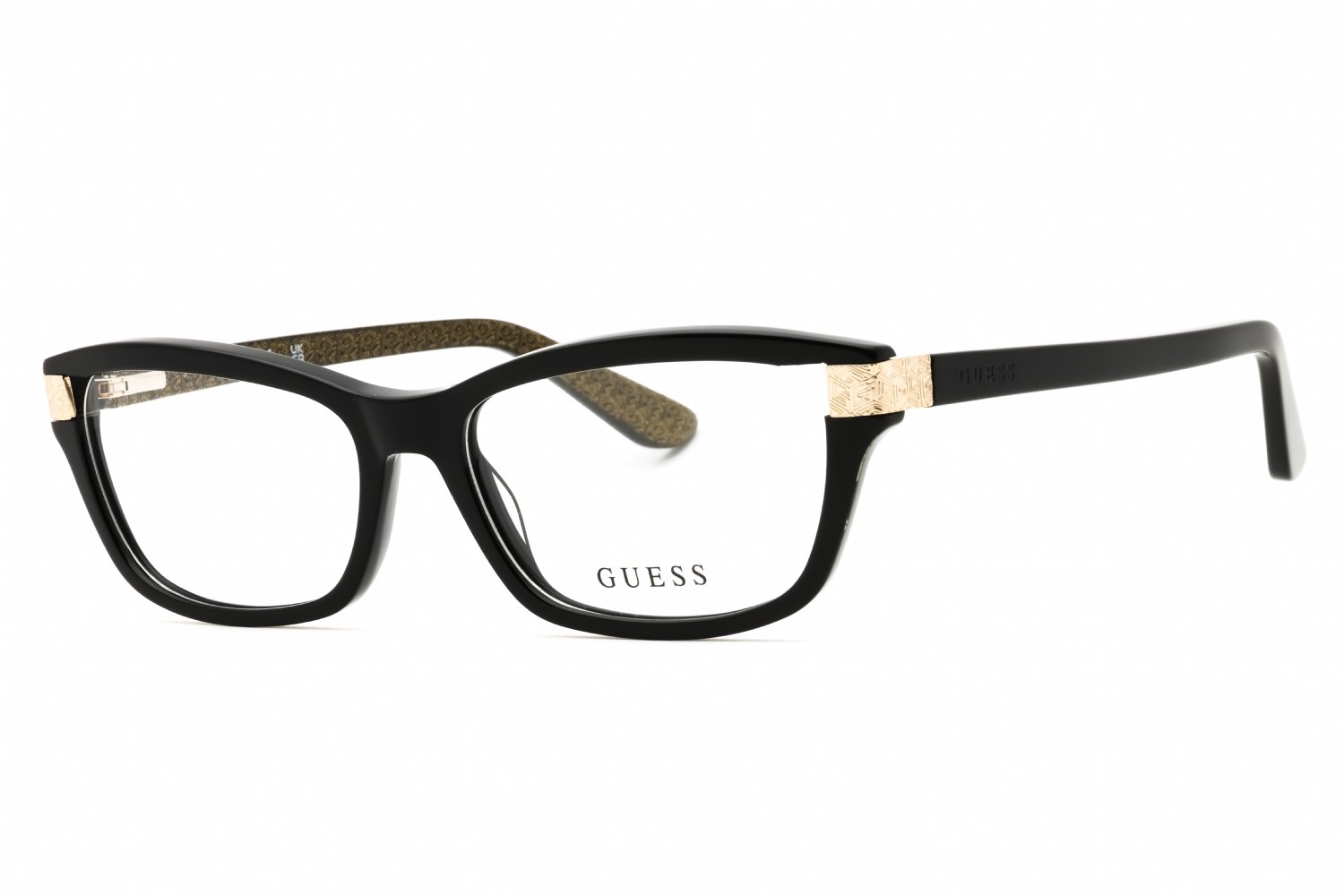 Guess GU2956 shiny black/clear demo lens 001 54-16-140 MM