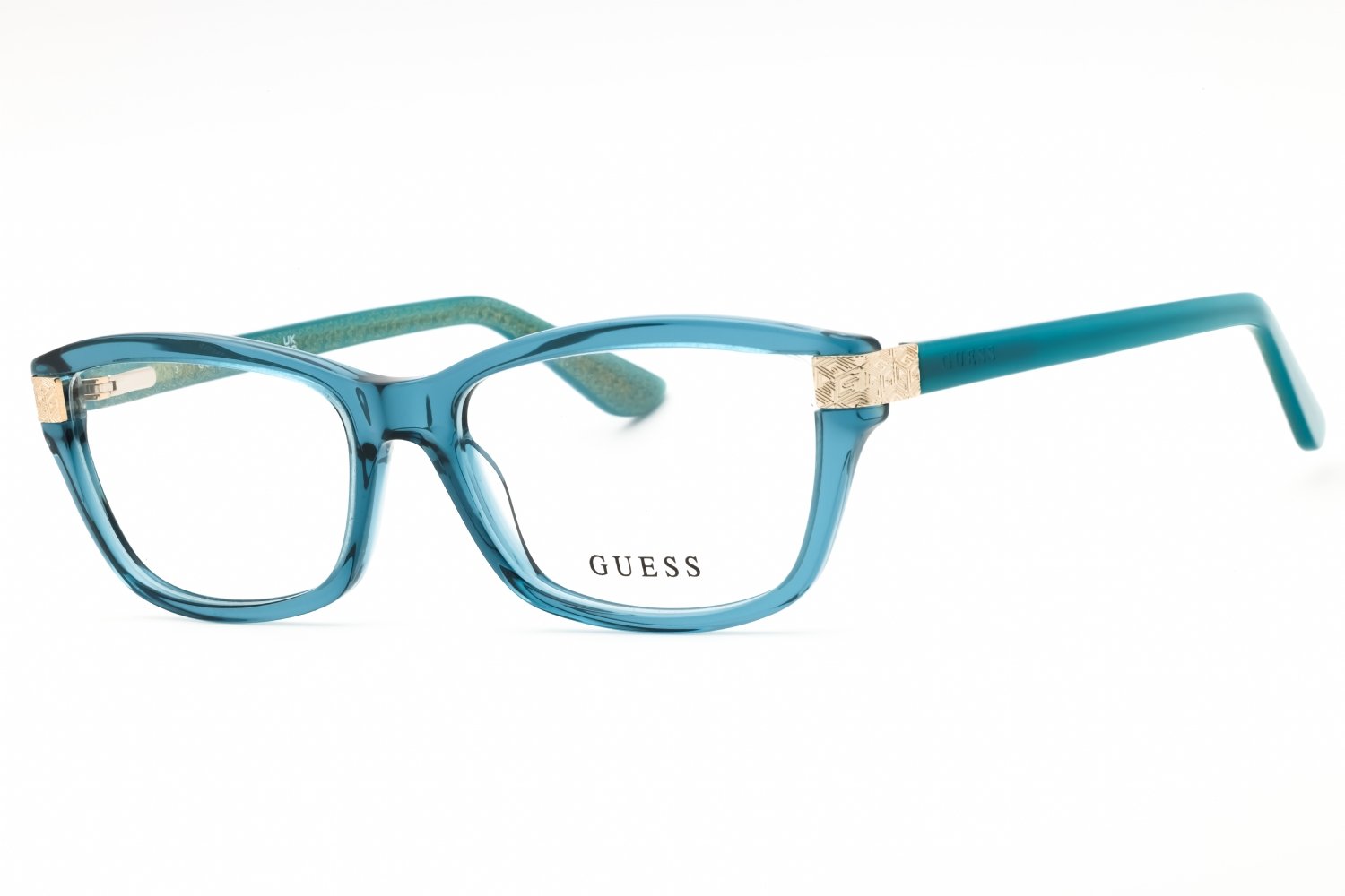 Guess GU2956 shiny turquoise/clear demo lens 087 54-16-140 MM