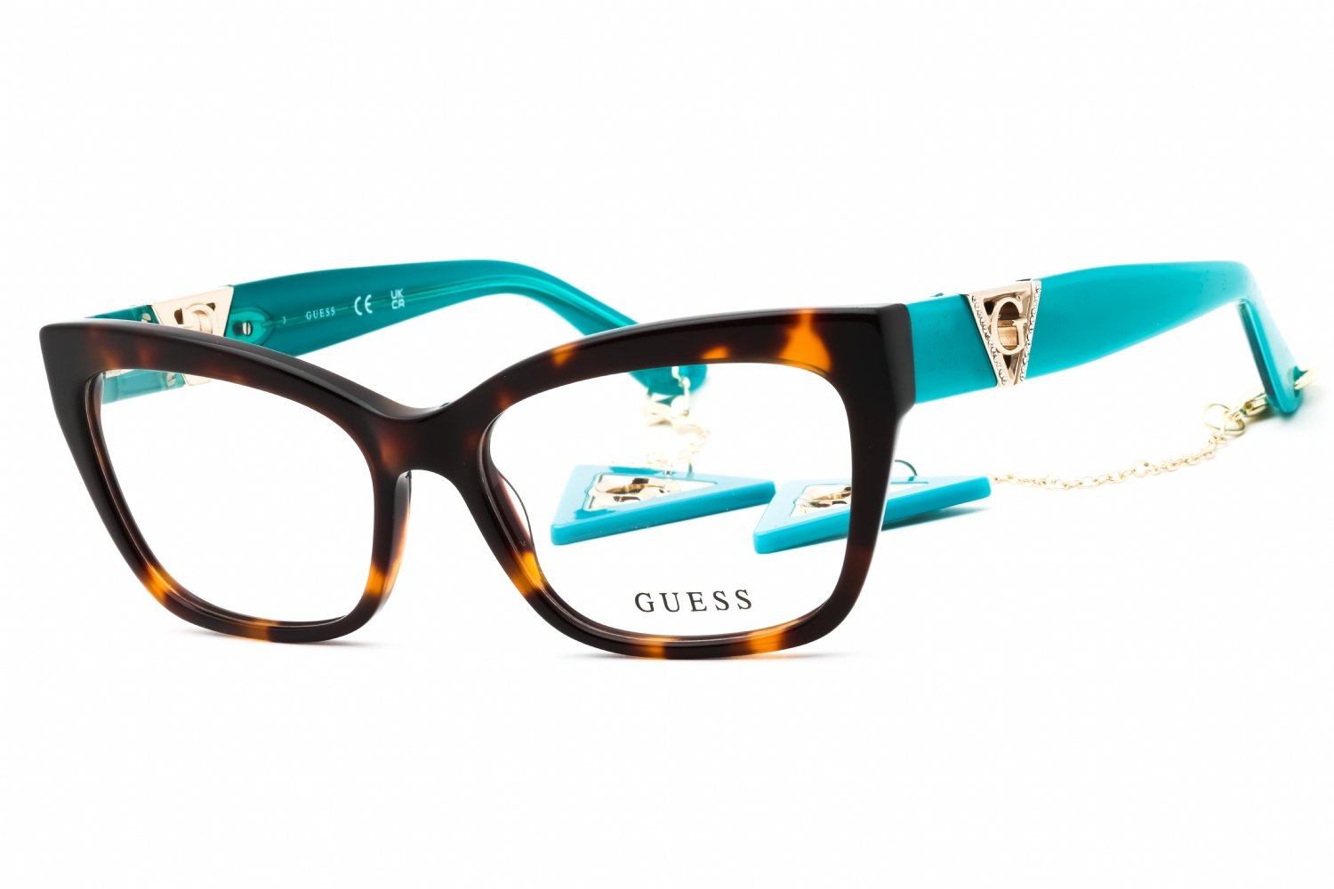 Guess GU2960 havana/other/Clear demo lens 056 54-16-145 MM