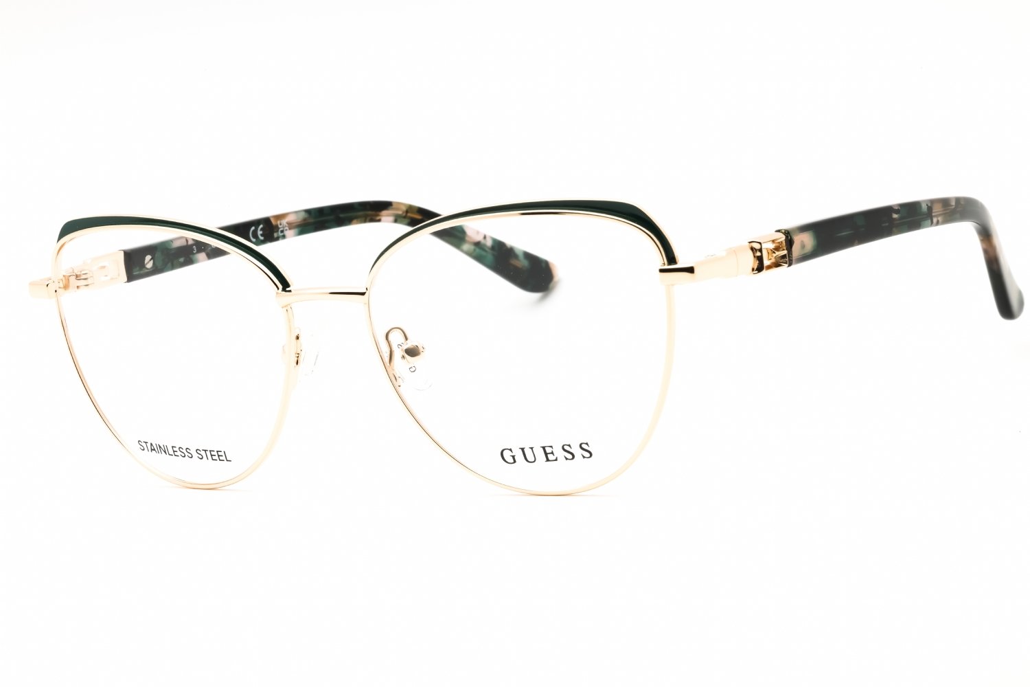 Guess GU2982 dark green/other/Clear demo lens 098 53-15-140 MM