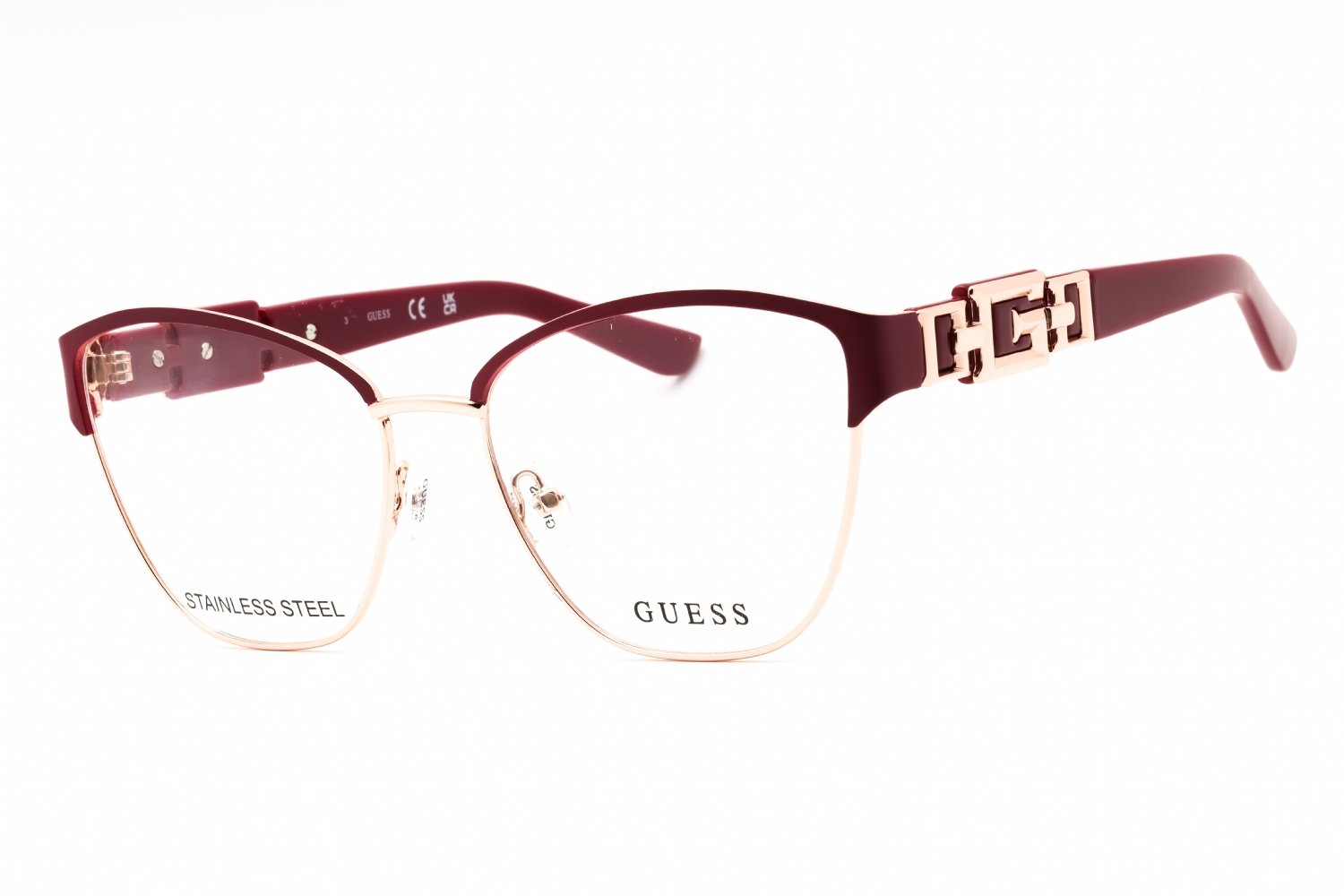 Guess GU2984 bordeaux/other/clear demo lens 071 54-16-140 MM