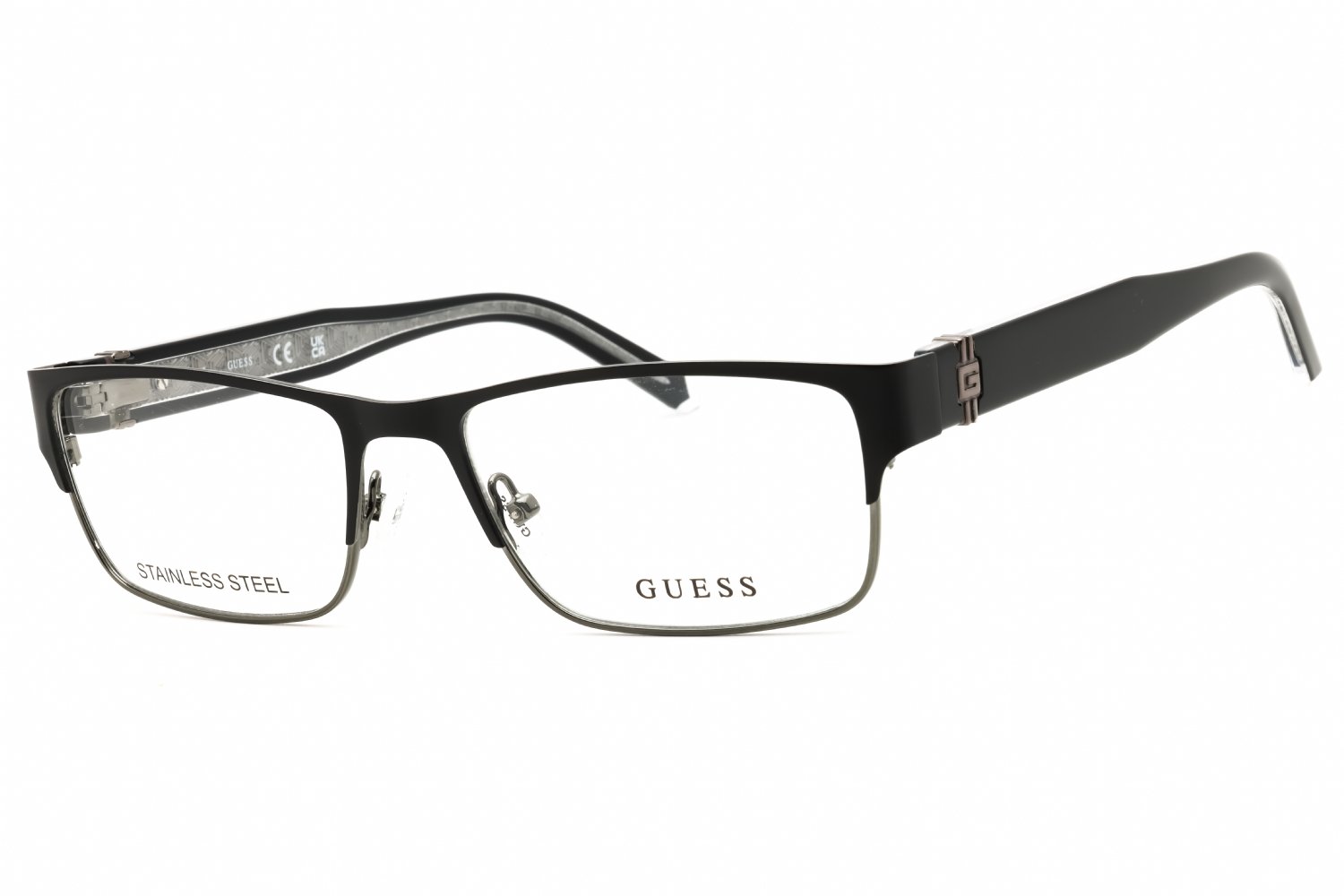 Guess GU50082 matte black/ clear demo lens 002 54-17-145 MM
