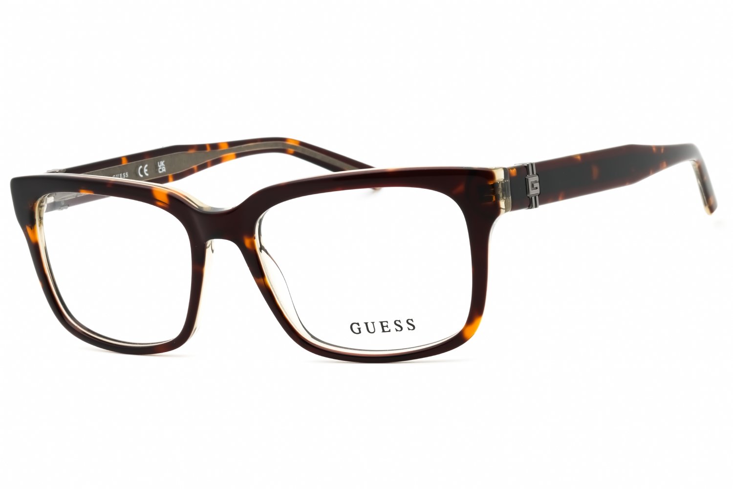 Guess GU50084 dark havana/clear demo lens 052 54-17-150 MM