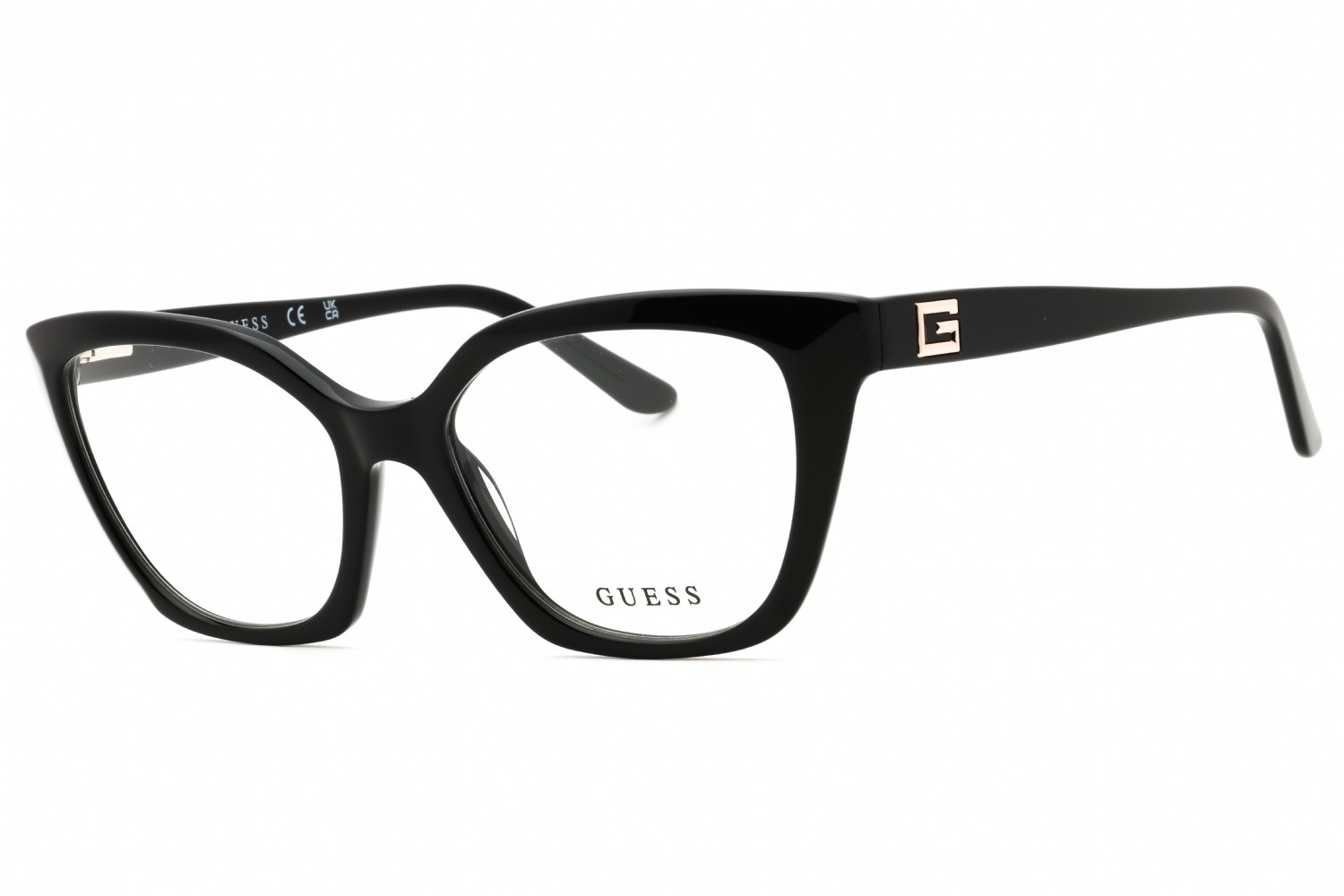 Guess GU50111 shiny black/clear demo lens 001 55-18-140 MM
