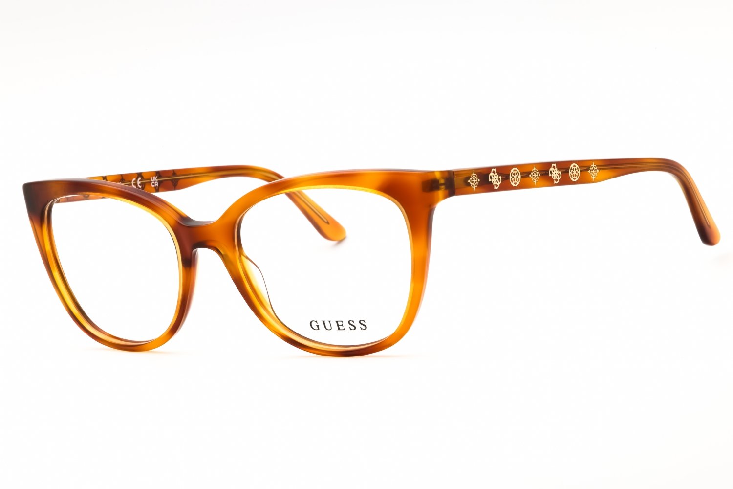 Guess GU50114 blonde havana/clear demo lens 053 51-17-140 MM