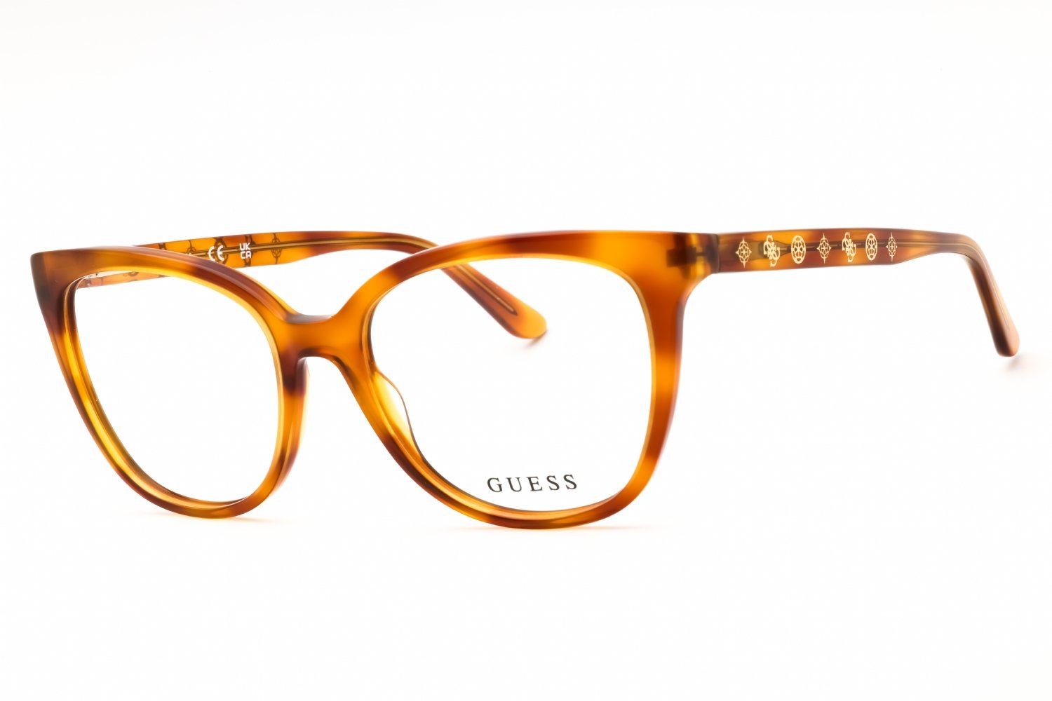 Guess GU50114 blonde havana/clear demo lens 053 53-22-140 MM