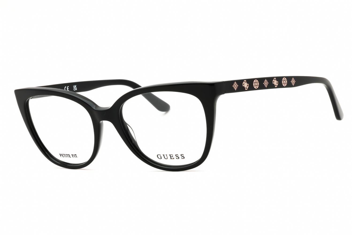 Guess GU50114 shiny black/clear demo lens 001 51X17X140
