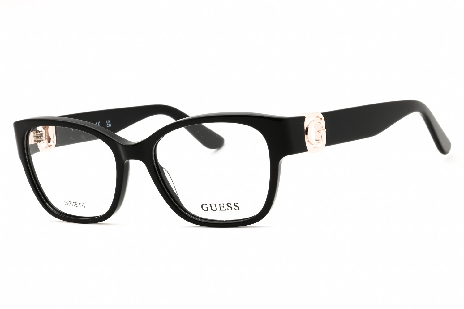 Guess GU50120 shiny black/clear demo lens 001 50-16-140 MM