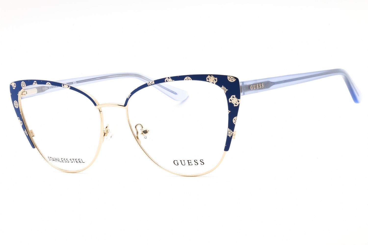 Guess GU50121 blue/other/clear demo lens 092 55-16-145 MM