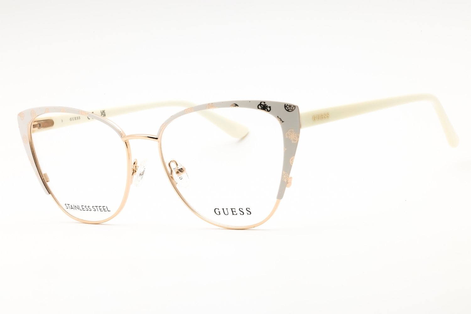Guess GU50121 white/clear demo lens 021 55-16-145 MM