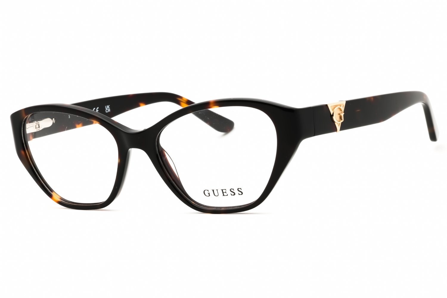 Guess GU50162 dark havana/clear demo lens 052 51-16-140 MM